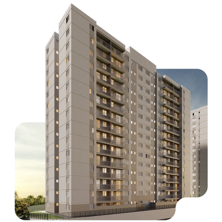 Fachada 3D do Villa Real Residence